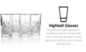 Godinger Dublin Platinum Highball Glasses, Set of 4 